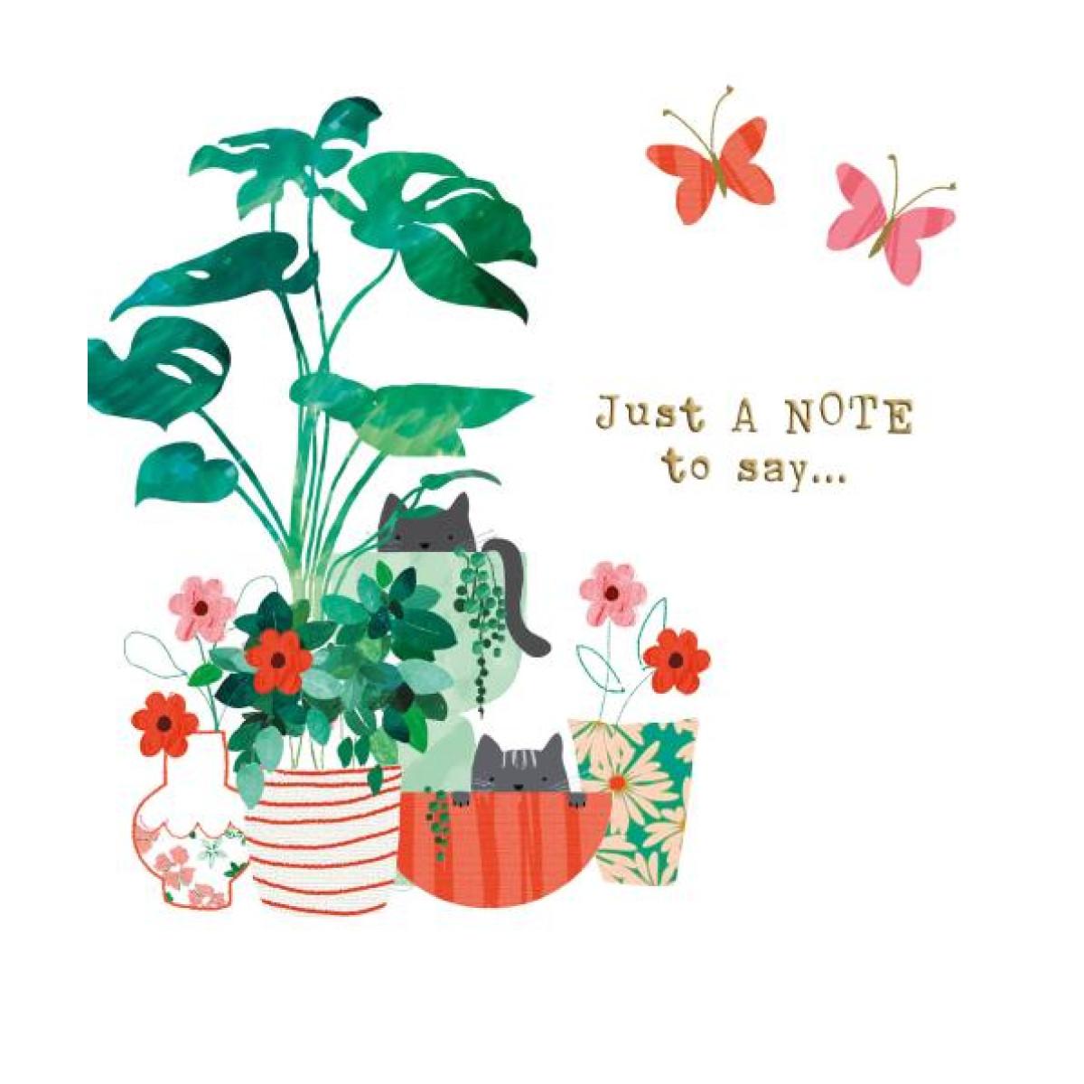 Rođendanska čestitka CAT POT PLANTS 