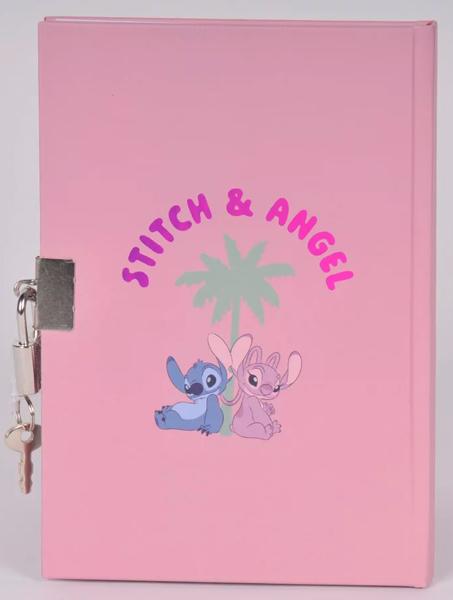 Dnevnik A5 sa ključićem STITCH AND ANGEL - PINK 