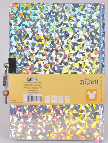 Dnevnik A5 sa ključićem STITCH AND ANGEL HOLOGRAPHIC 