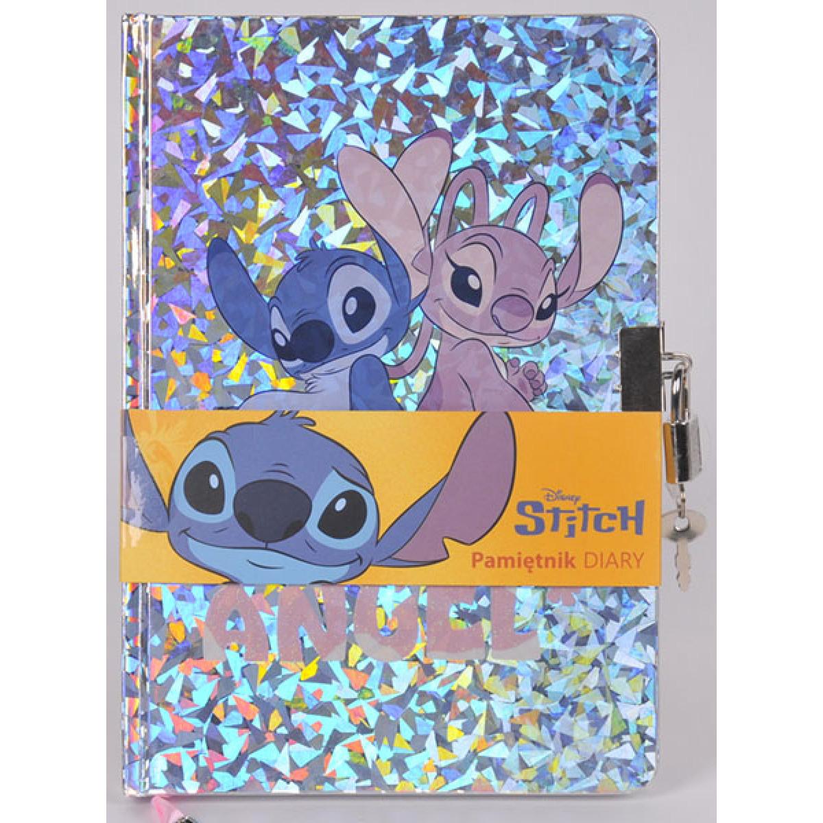 Dnevnik A5 sa ključićem STITCH AND ANGEL HOLOGRAPHIC 