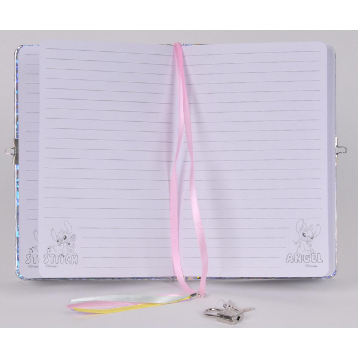 Dnevnik A5 sa ključićem STITCH AND ANGEL HOLOGRAPHIC 