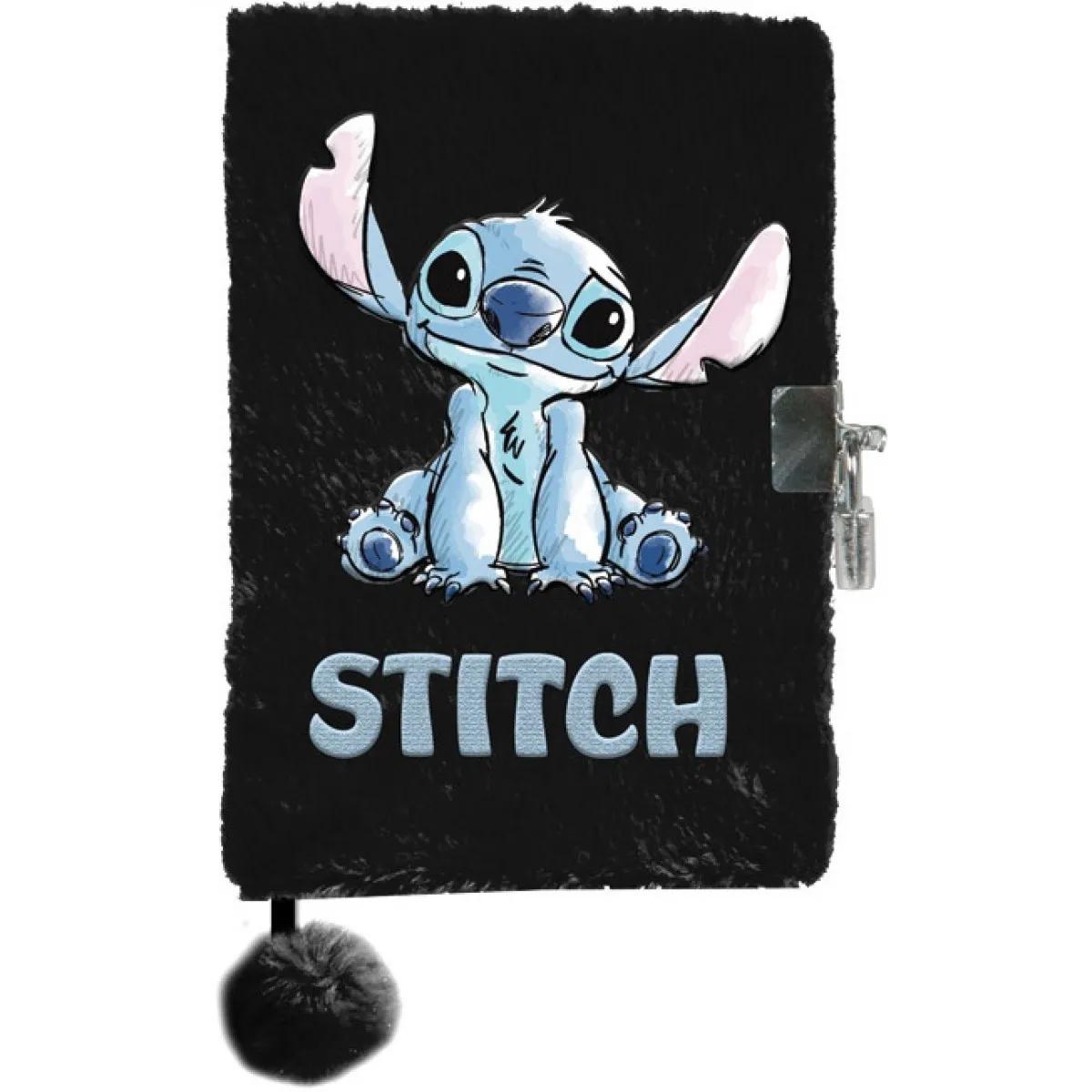Dnevnik A5 sa ključićem STITCH BLACK 