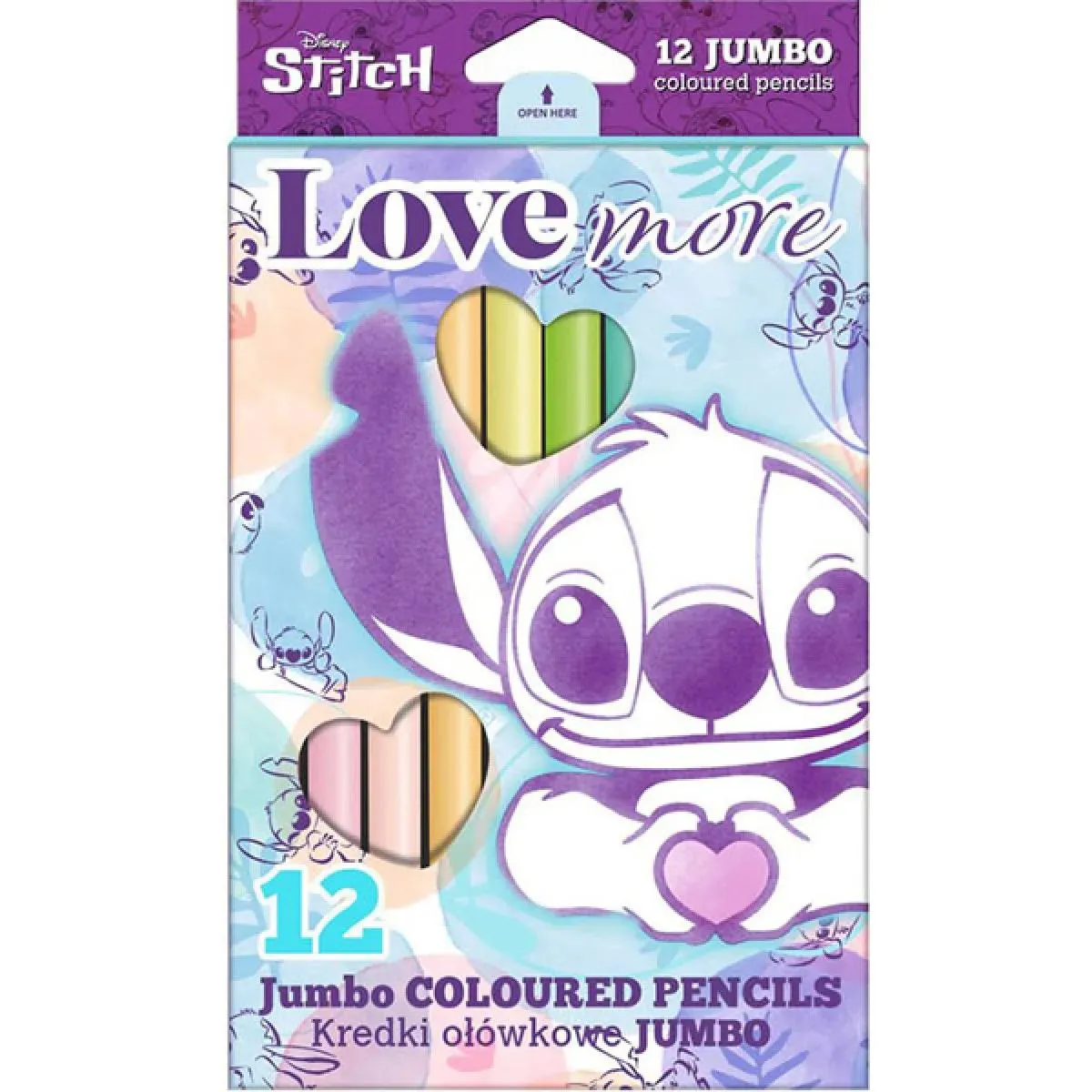 Drvene bojice jumbo STITCH 12kom 