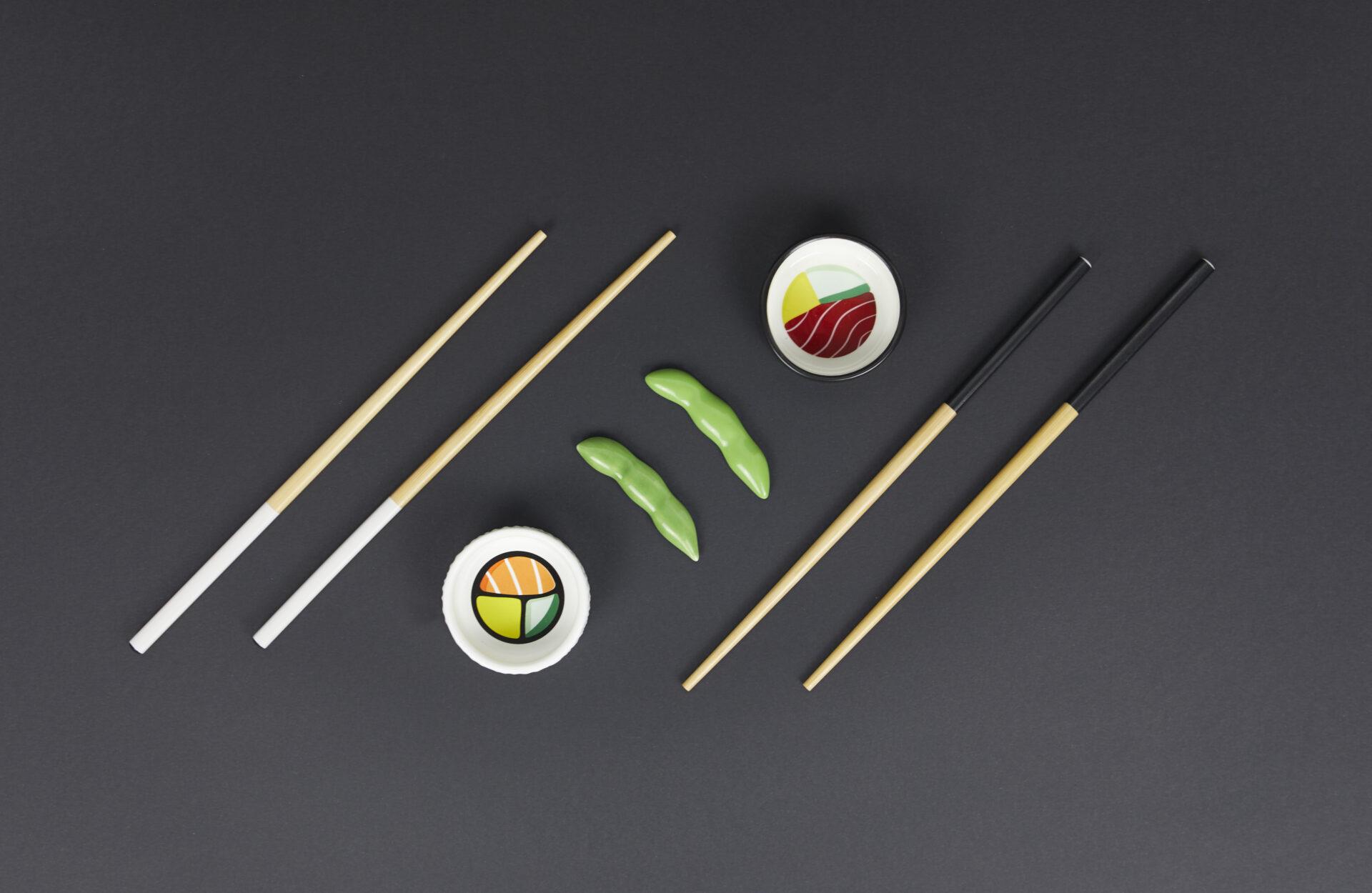 Set za suši WHITE & BLACK 