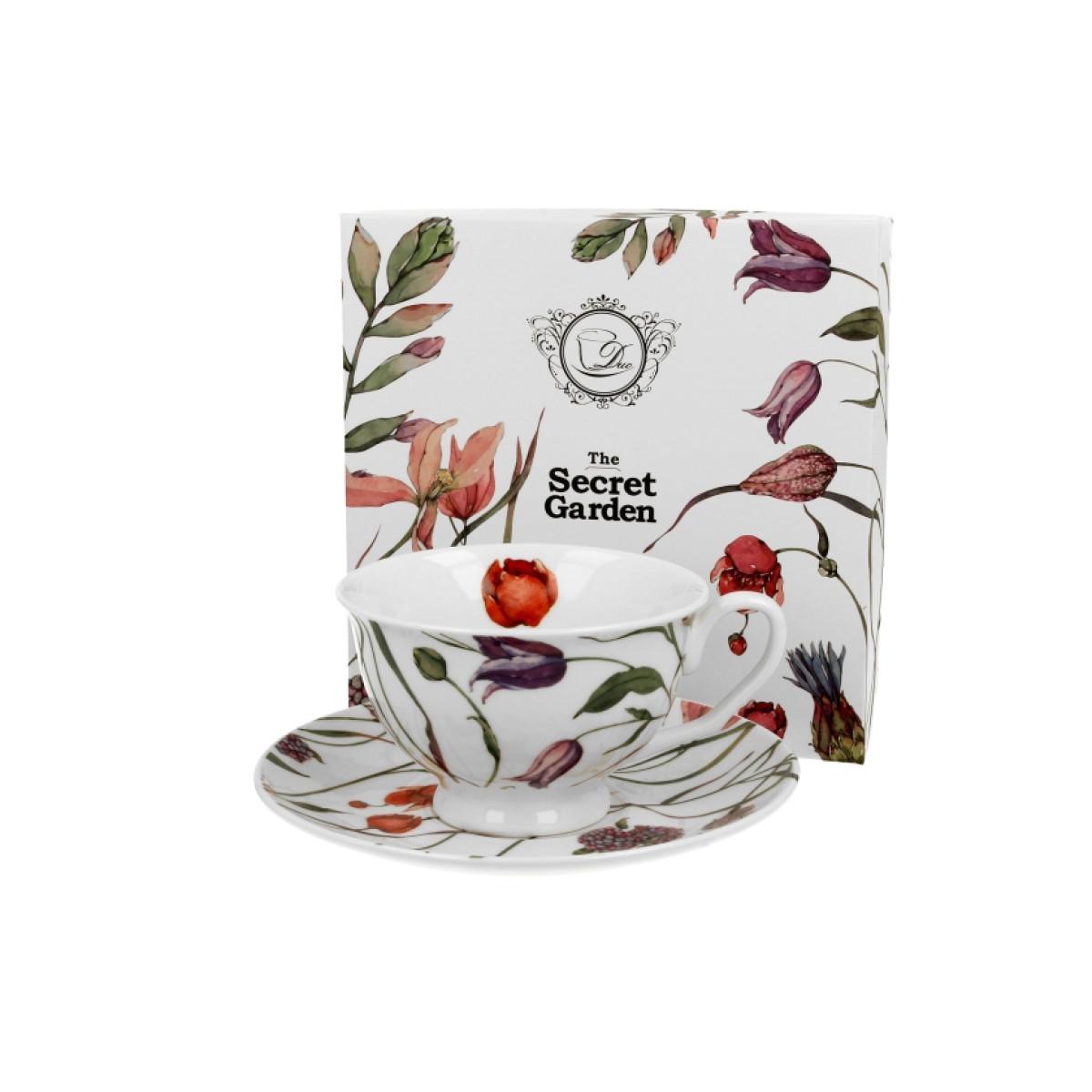 Šolja 250 ml sa tacnicom FLOWER MEADOW 