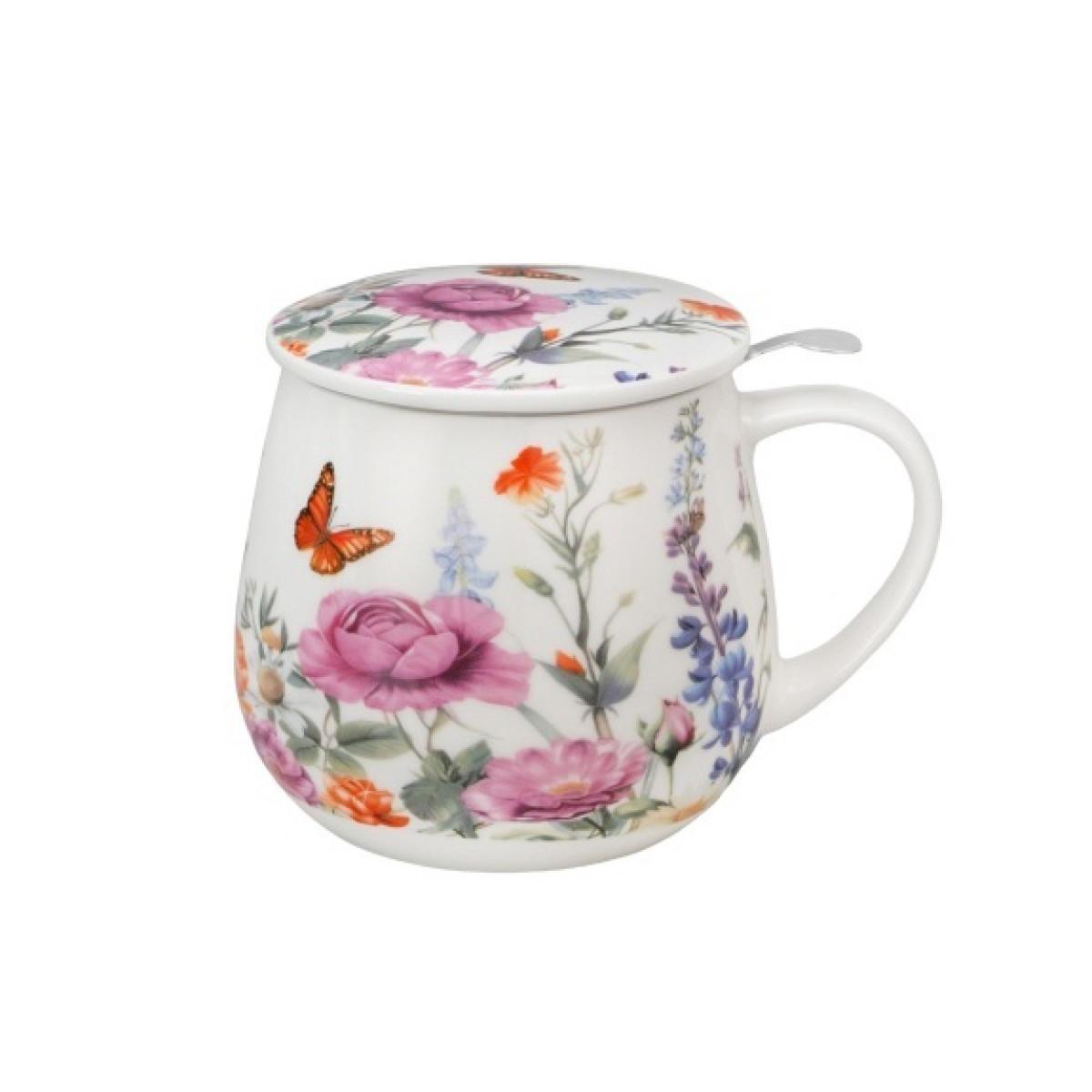 Šolja okrugla sa infuzerom 430ml SUMMER 