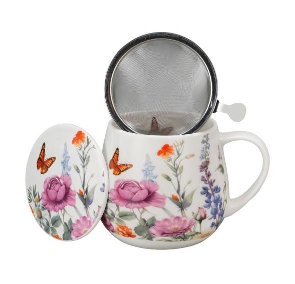 Šolja okrugla sa infuzerom 430ml SUMMER 