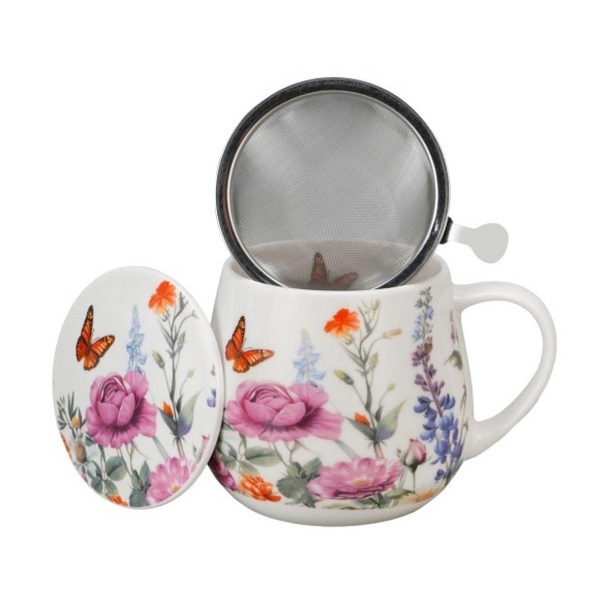 Šolja okrugla sa infuzerom 430ml SUMMER 