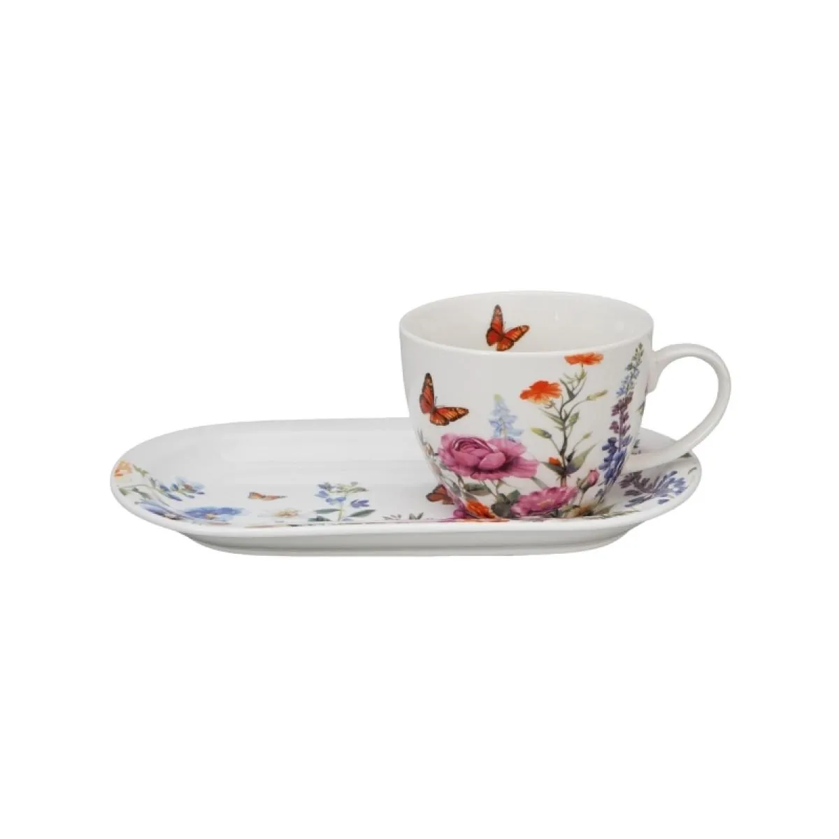 Set za doručak šolja 440 ml sa tacnom SPRING 