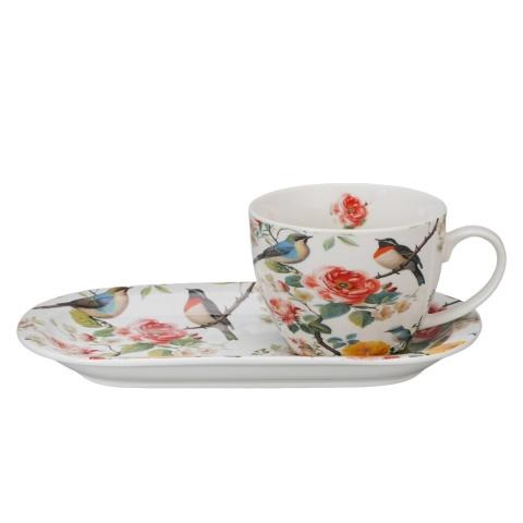 Set za doručak šolja 440 ml sa tacnom APRIL 