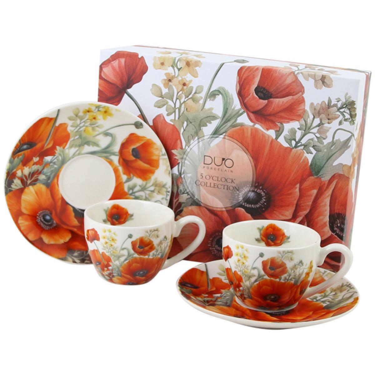 Dve šolje za espreso POPPIES 110ml 