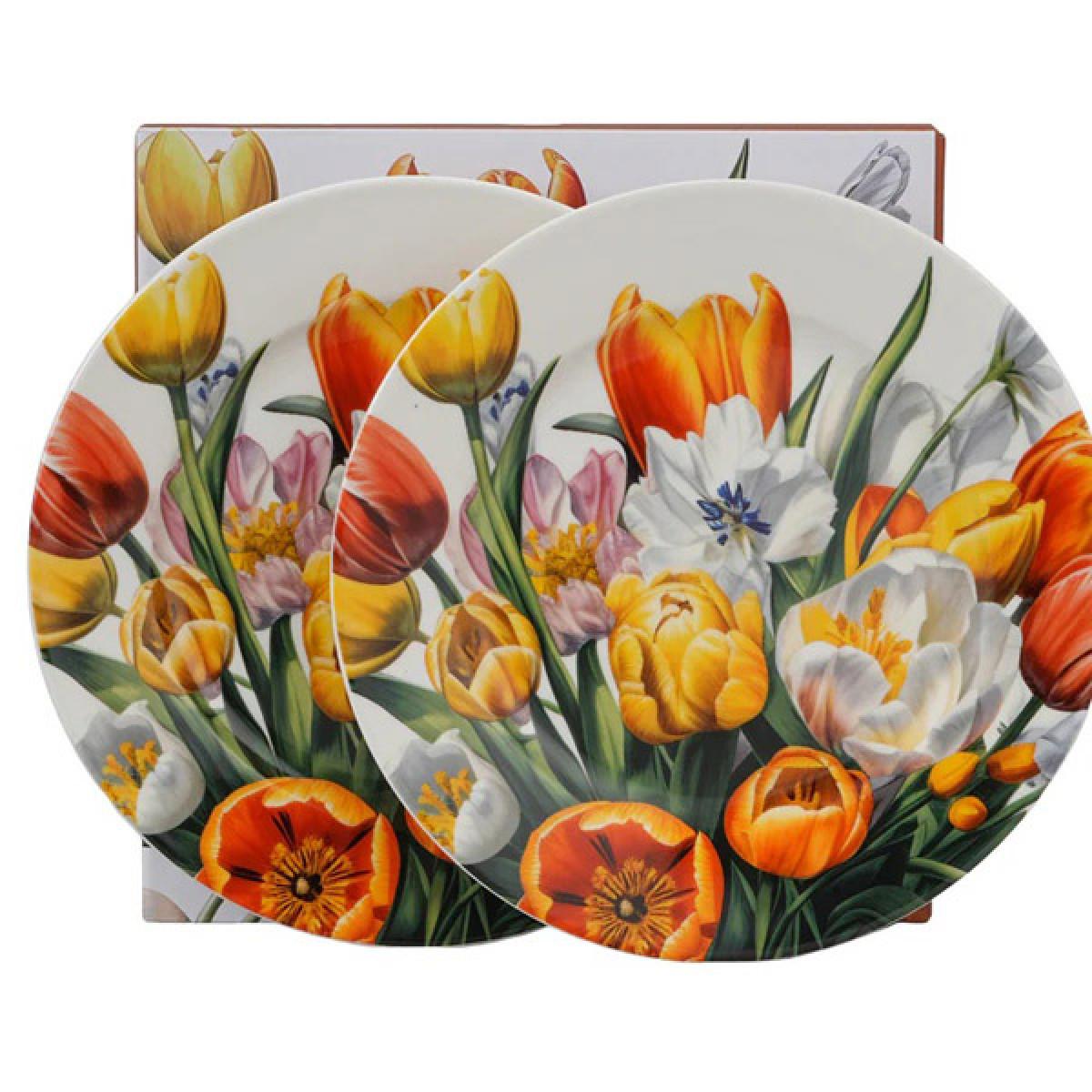 Set dva dezertna tanjira TULIPS 