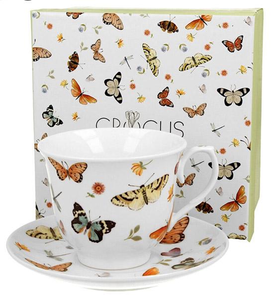 Šolja sa tacnom BUTTERFLIES 