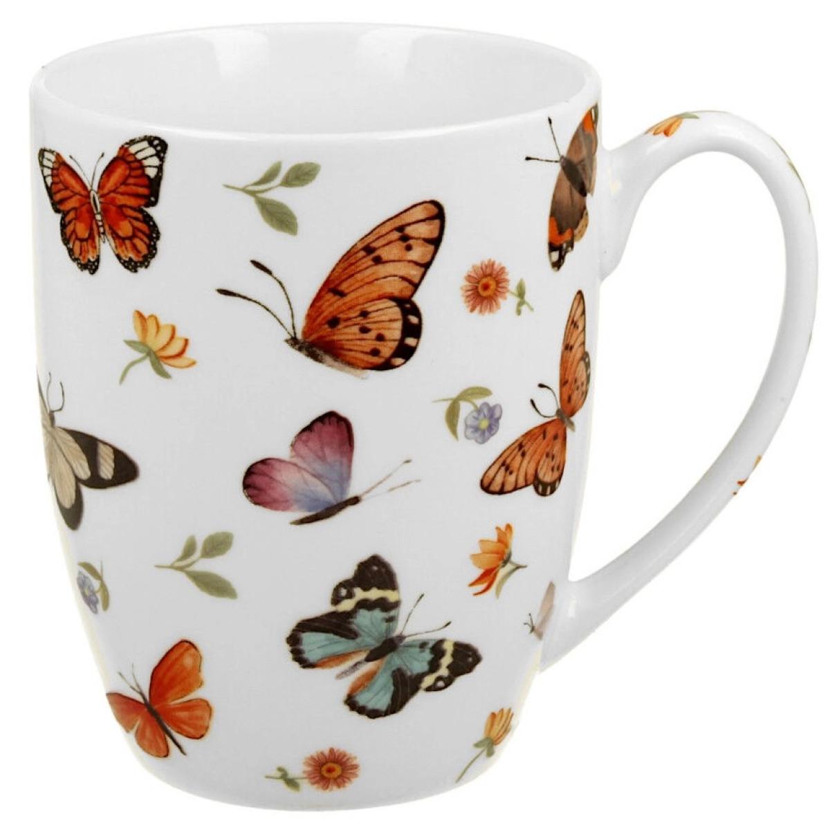 Velika šolja BUTTERFLIES 350ml 