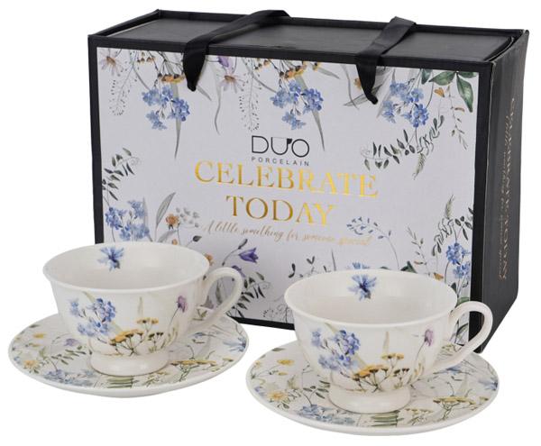 Set dve velike šolje sa tacnom MELODY 