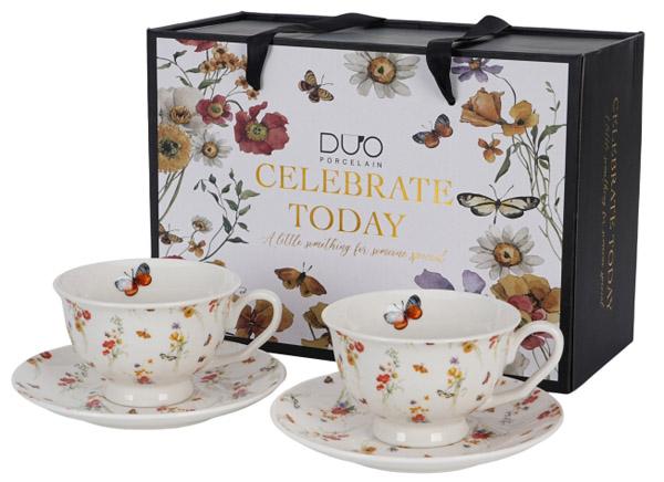 Set dve velike šolje sa tacnom GRACE 