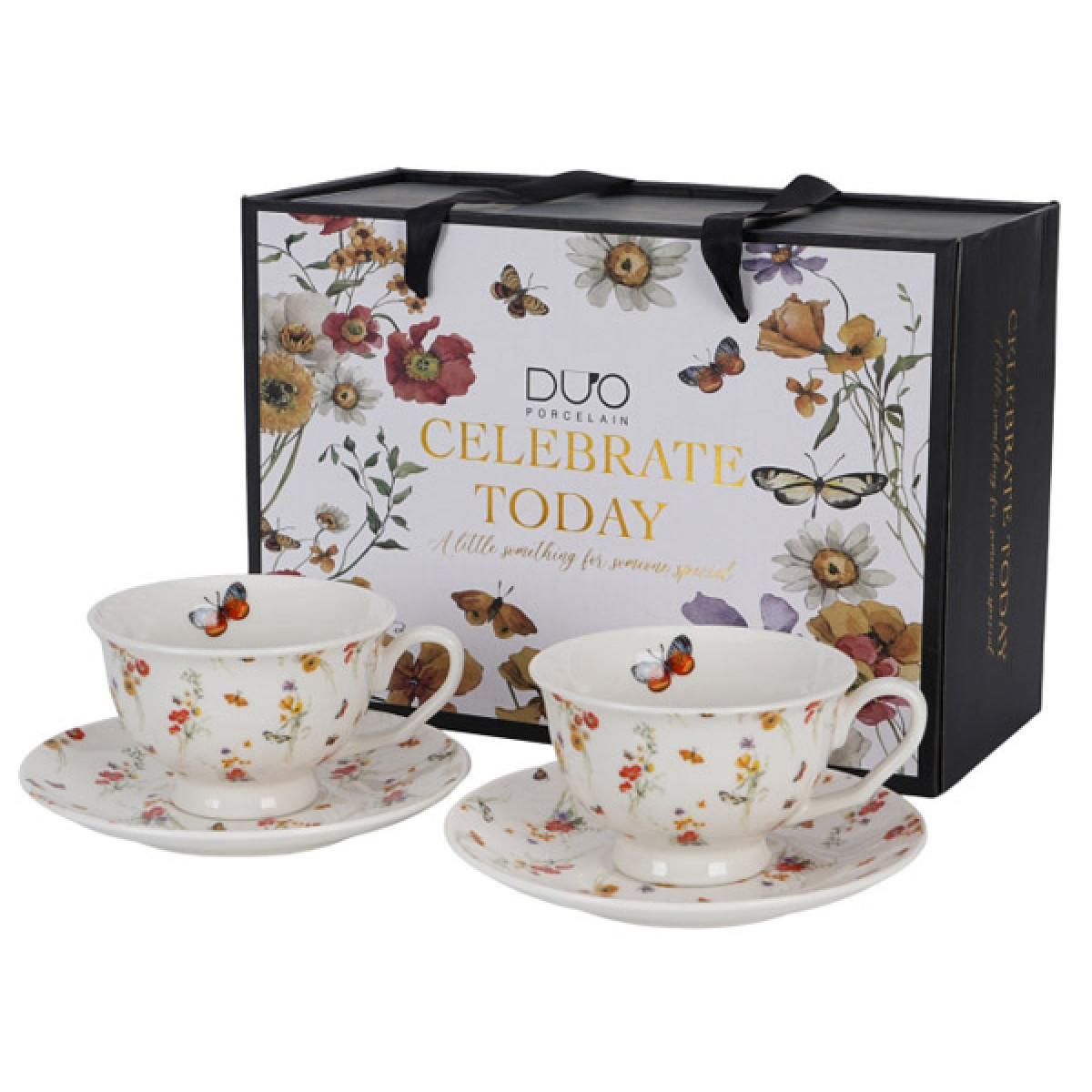 Set dve velike šolje sa tacnom GRACE 