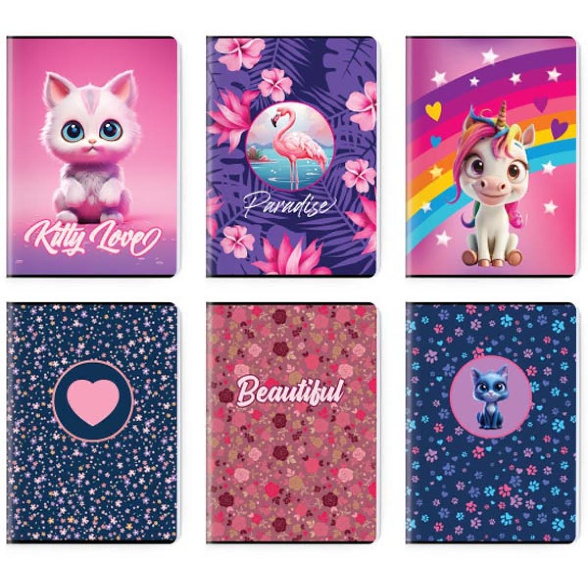 SVESKA PREMIUM A5 LATAJN 52L GIRL'S COLLECTION SC3123 