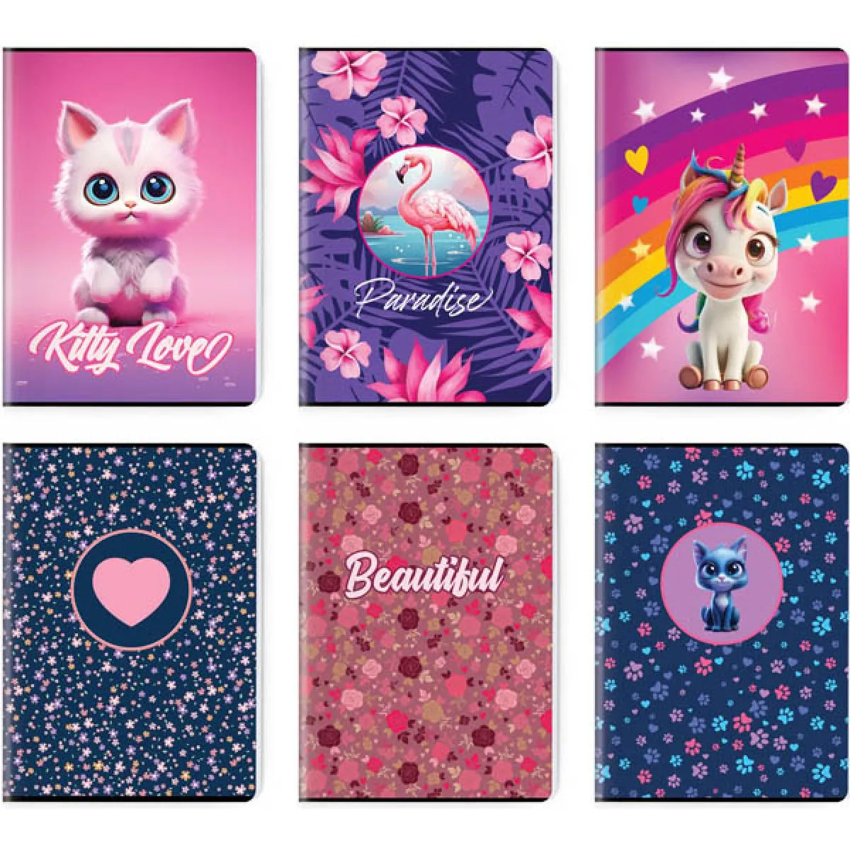 SVESKA PREMIUM A4 LATAJN 52L GIRL'S COLLECTION SC3128 