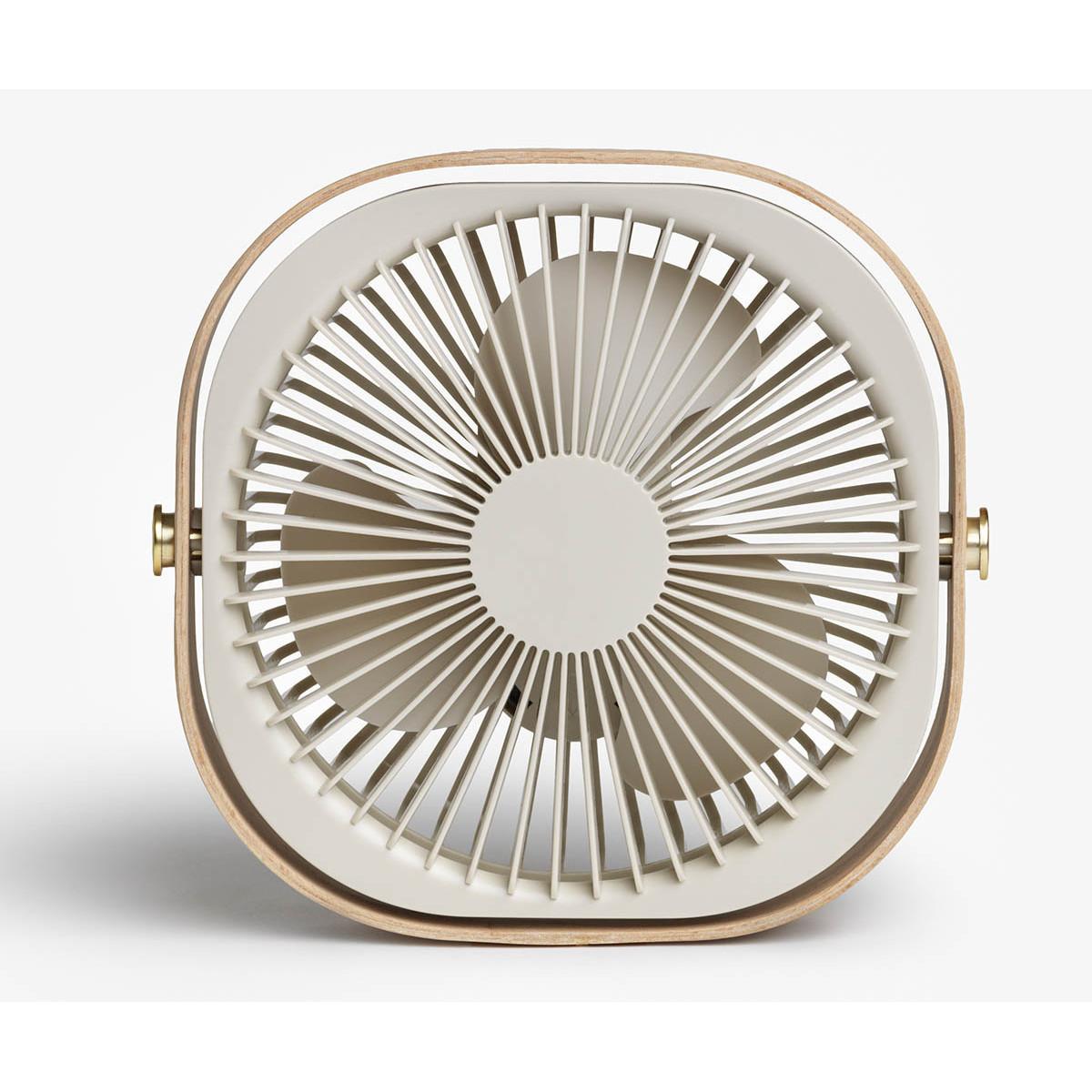 USB ventilator FANTASTIC WOOD - BEIGE 