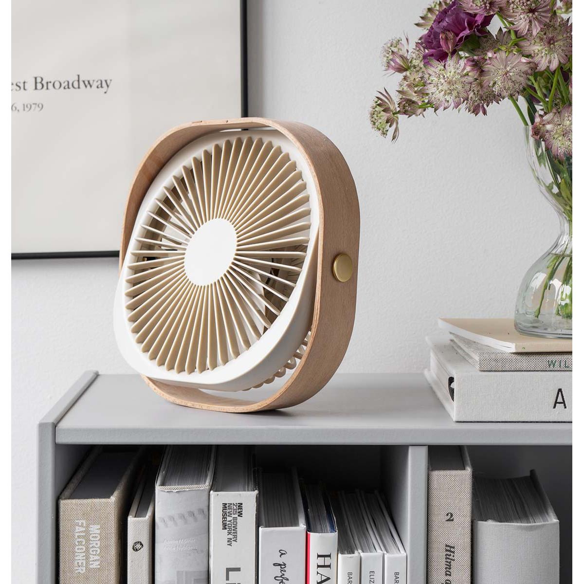 USB ventilator FANTASTIC WOOD - BEIGE 