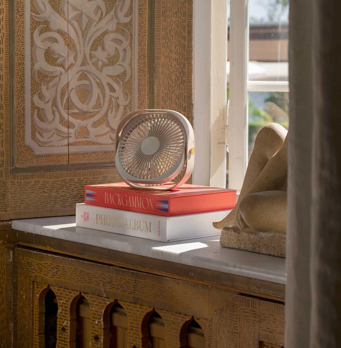 USB ventilator FANTASTIC WOOD - BEIGE 