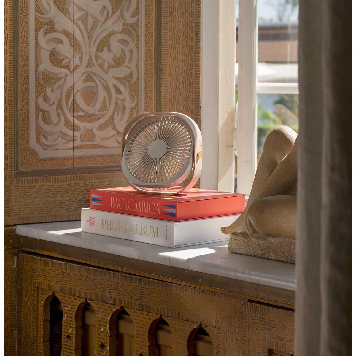 USB ventilator FANTASTIC WOOD - BEIGE 