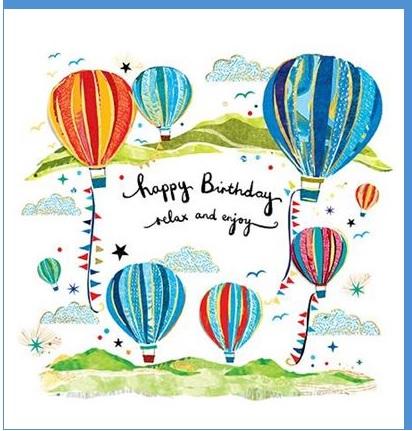 Rođendanska čestitka HOT AIR BALLOONS 