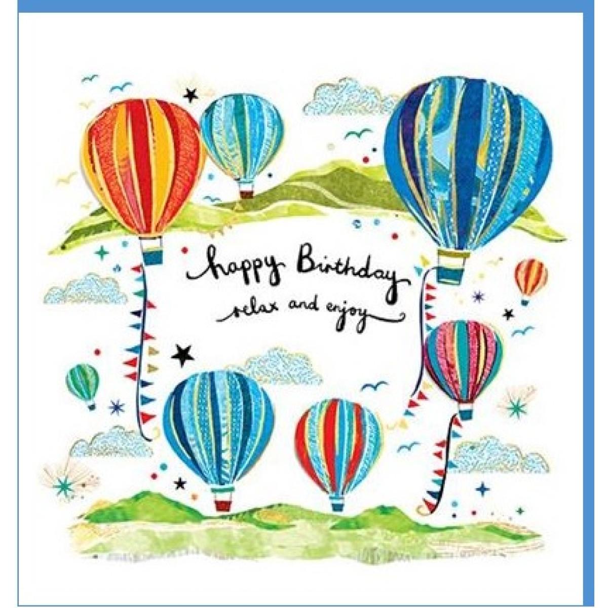 Rođendanska čestitka HOT AIR BALLOONS 