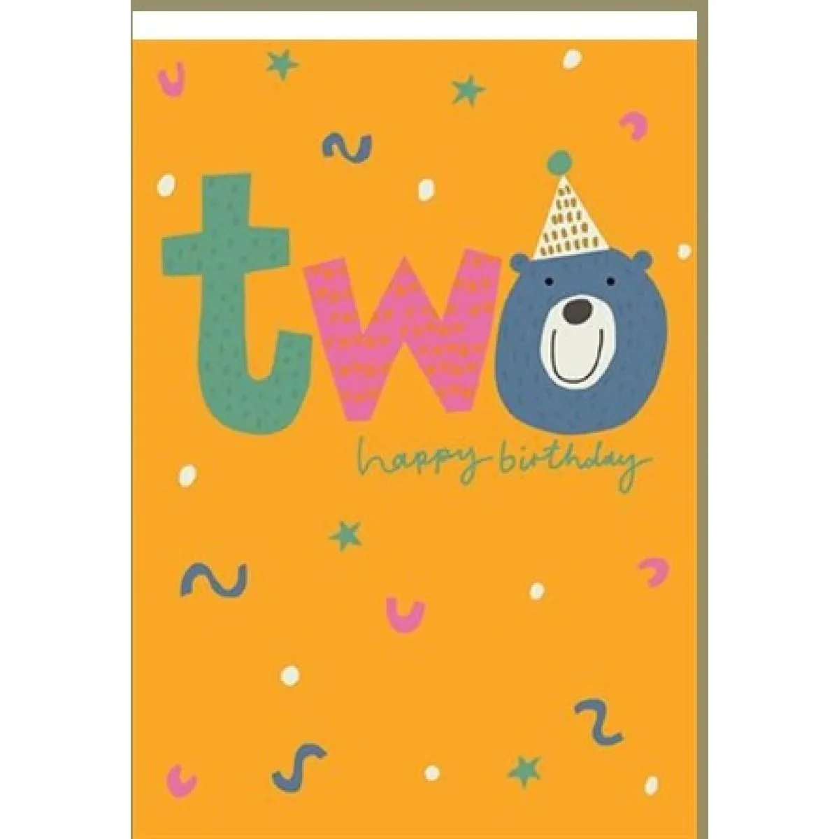 Rođendanska čestitka TWO - BEAR HAPPY BIRTHDAY 