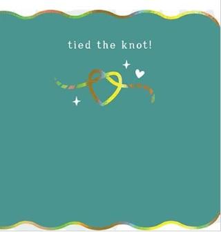 Čestitka za venčanje TIED THE KNOT 
