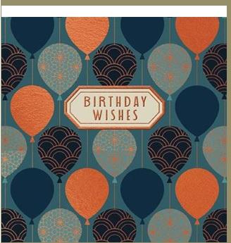 Rođendanska čestitka BIRTHDAY BALLOONS R 