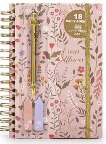 Planer 18 MONTH DAILY WILDFLOWERS od jula 2025. do decembra 2026. godine 