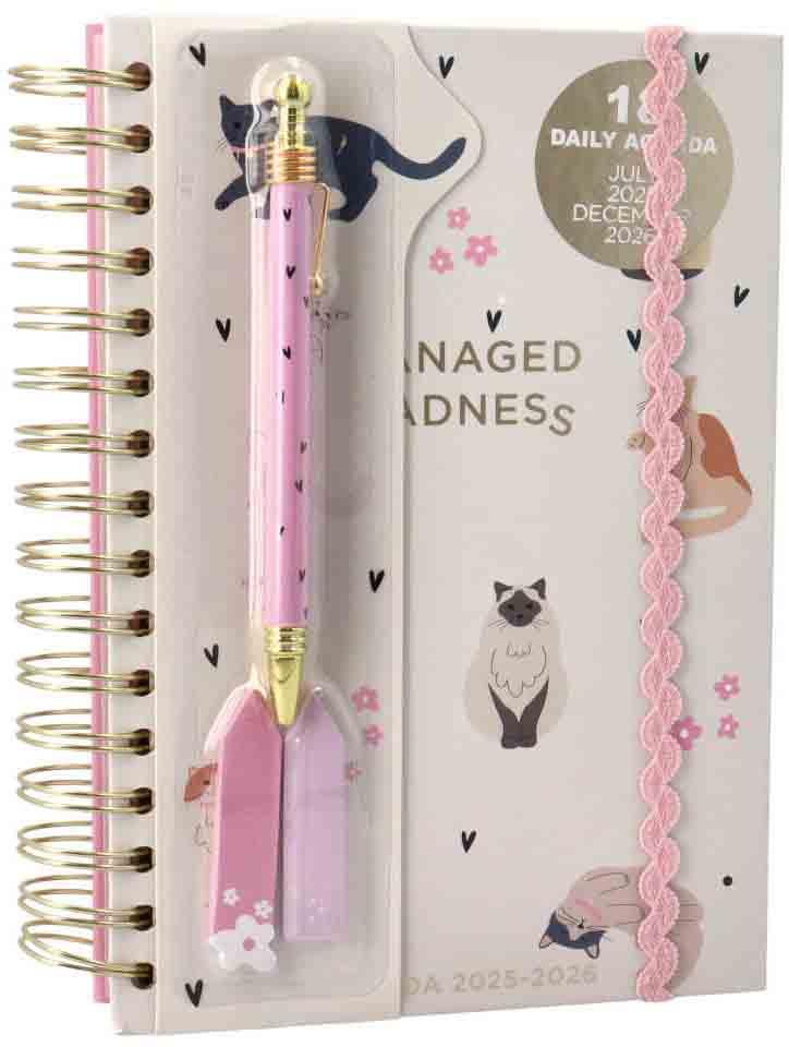 Planer 18 MONTH DAILY MANAGED MADNESS od jula 2025. do decembra 2026. godine 