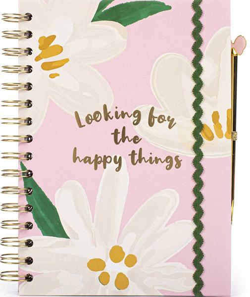 Spiralni notes A5 sa hemijskom olovkom 