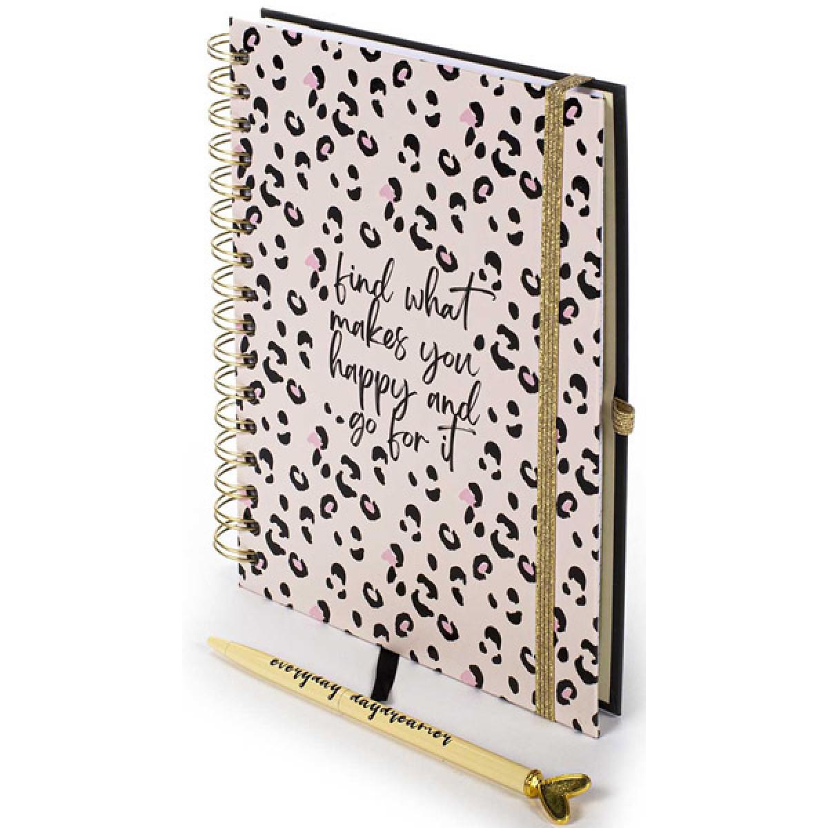 Spiralni notes A5 sa hemijskom olovkom 