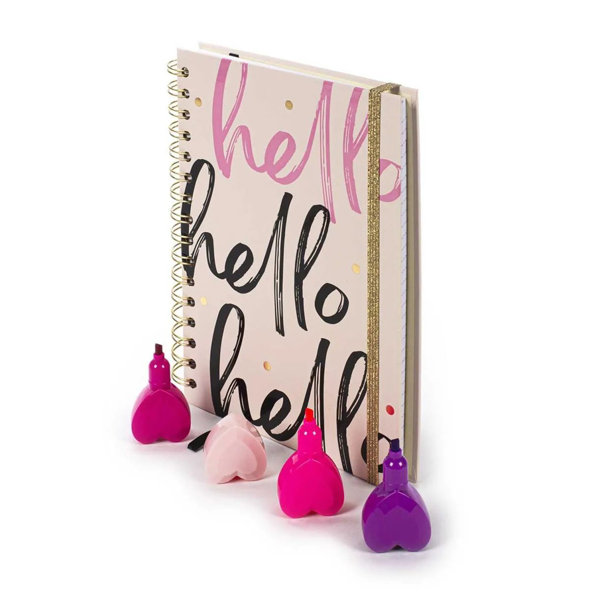 Spiralni notes A5 + 4 mini signira 