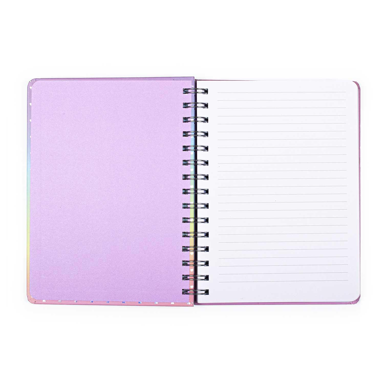 Notes sa spiralom + 4 gel olovke + stikeri 