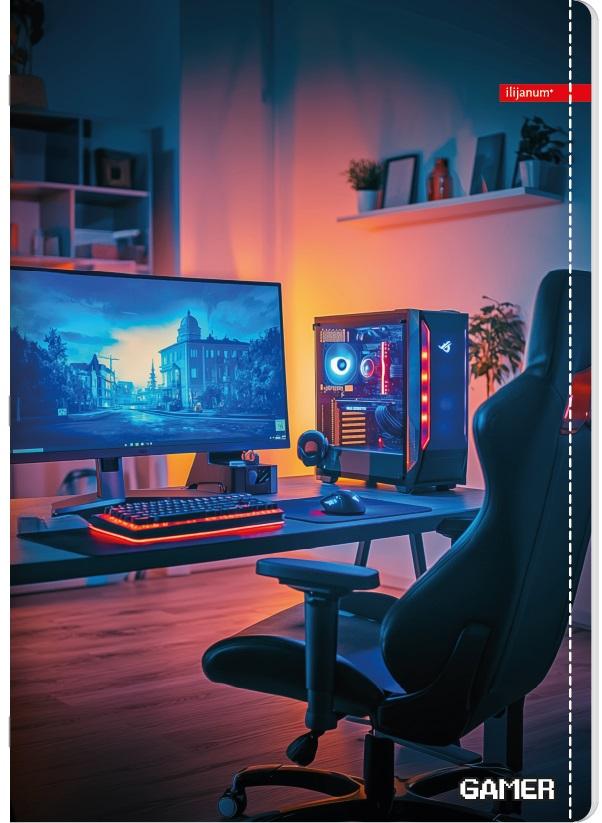 Sveska na kvadratiće A4 GAMER 52 lista (Više vrsta) 