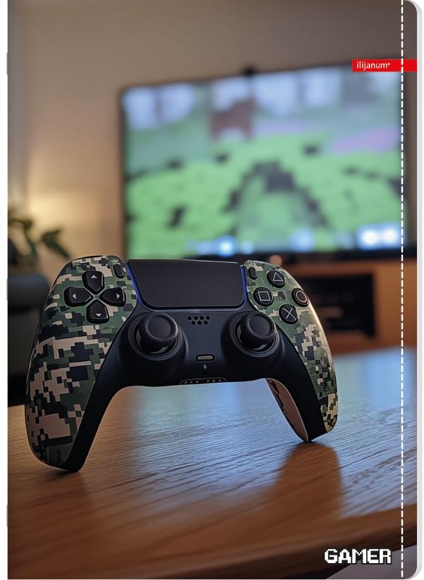 Sveska na kvadratiće A5 GAMER 52 lista (Više vrsta) 