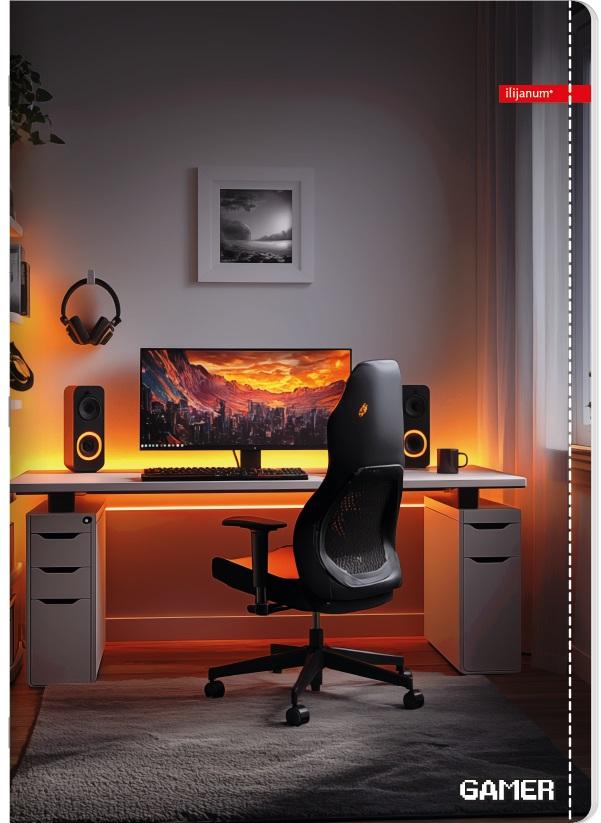 Sveska na kvadratiće A5 GAMER 52 lista (Više vrsta) 