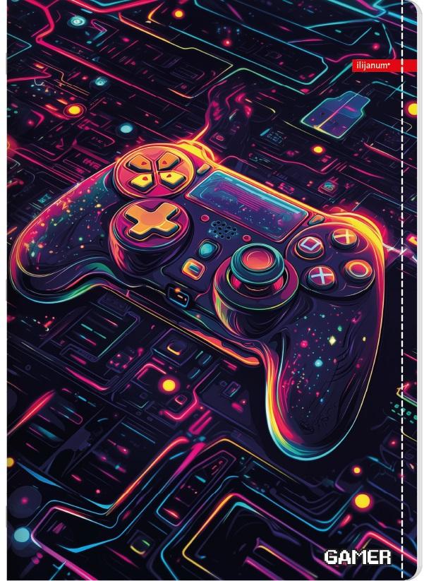 Sveska na kvadratiće A5 GAMER 52 lista (Više vrsta) 