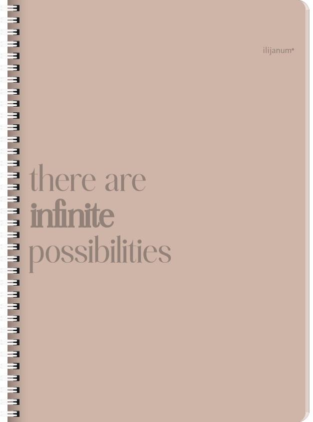 Sveska na kvadratiće A4 sa spiralom INFINITY 120 listova, tvrd povez 