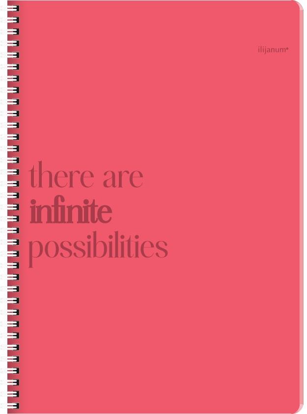 Sveska na kvadratiće A4 sa spiralom INFINITY 120 listova, tvrd povez 