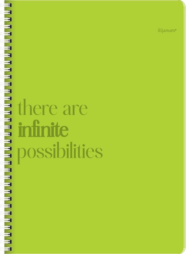 Sveska na kvadratiće A5 sa spiralom INFINITY 120 listova, tvrd povez 