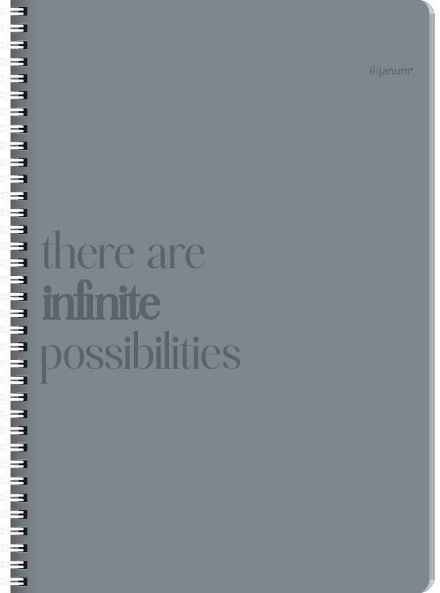 Sveska na kvadratiće A6 sa spiralom INFINITY 120 listova, tvrd povez 