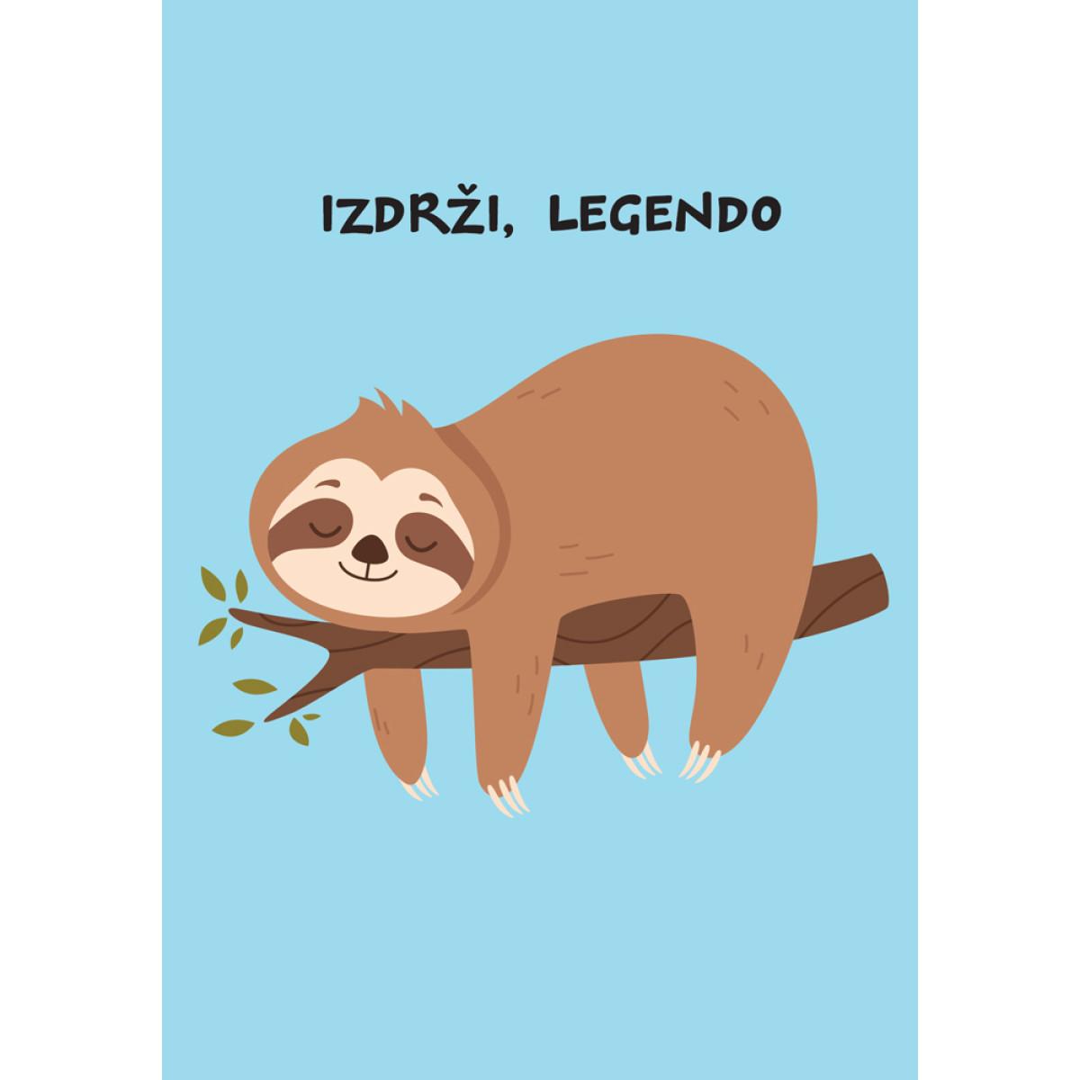 Čestitka IZDRŽI, LEGENDO 