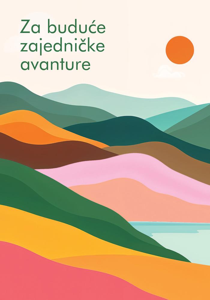 Čestitka za venčanje MNOGO NOVIH AVANTURA 