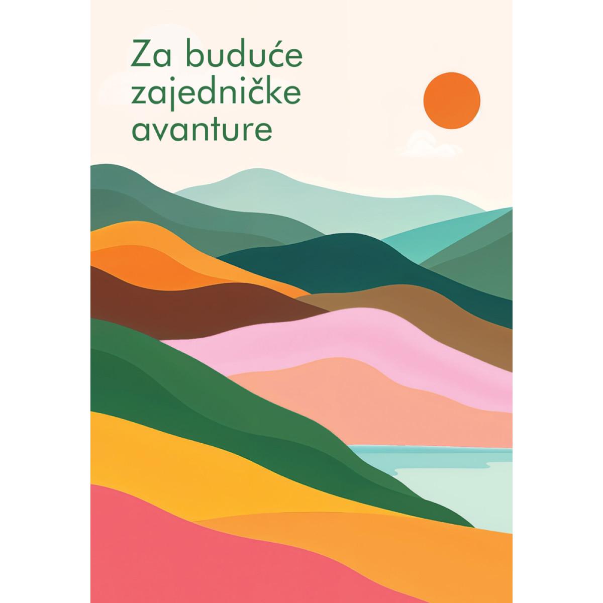 Čestitka za venčanje MNOGO NOVIH AVANTURA 