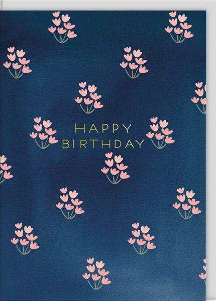 Rođendanska čestitka DAINTY BLOCK PRINT 